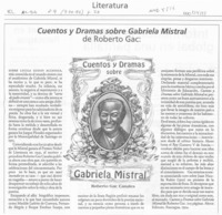 Cuentos y dramas sobre Gabriela Mistral