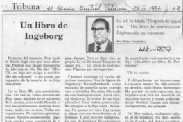 Un libro de Ingeborg  [artículo] Víctor Fernández.