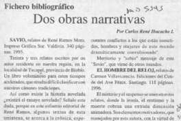 Dos obras narrativas  [artículo] Carlos René Ibacache I.