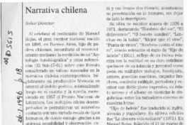 Narrativa chilena  [artículo] Héctor Edo. Espinoza Viveros.