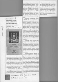 Presencia árabe en la literatura latinoamericana  [artículo] Eugenio García-Díaz.