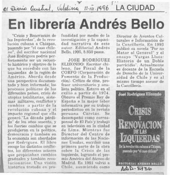 En librería Andrés Bello  [artículo].