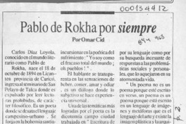 Pablo de Rokha por siempre  [artículo] Omar Cid.
