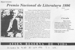 Premio Nacional de Literatura 1996  [artículo].