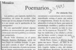 Poemarios  [artículo] Abelardo Troy.