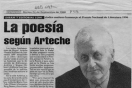La Poesía según Arteche  [artículo].