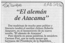 "El alemán de Atacama"  [artículo].