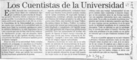 Los cuentistas de la Universidad  [artículo] Patricio Tello.