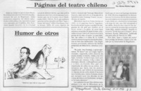 Páginas del teatro chileno  [artículo] Marino Muñoz Lagos.