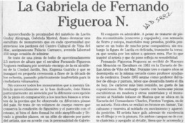 La Gabriela de Fernando Figueroa N.  [artículo] María Soledad Mansilla Clavel.