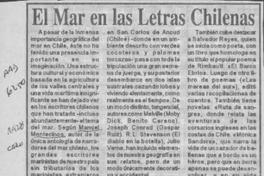 El Mar en las letras chilenas  [artículo].