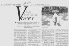 Las novísimas voces  [artículo] Eugenio Alcaíno F.