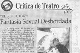 Fantasía sexual desbordada  [artículo] Carola Oyarzún L.