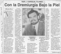 Con la dremiurgia bajo la piel  [artículo] J. González Avaria.