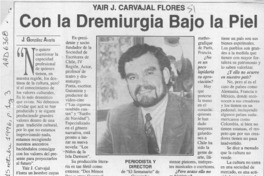 Con la dremiurgia bajo la piel  [artículo] J. González Avaria.