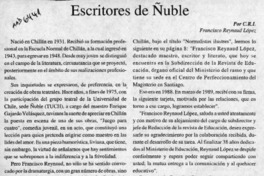Escritores de Ñuble  [artículo] C. R. I.