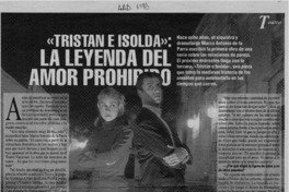 "Tristán e Isolda", la leyenda del amor prohibido  [artículo] Alejandra Costamagna.