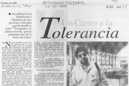 Un Canto a la tolerancia  [artículo].