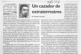 Un cazador de extraterrestres  [artículo] Rodolfo Gambetti.