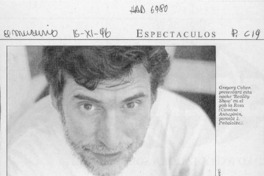 Gregory Cohen enjuiciará a la sociedad chilena actual  [artículo].