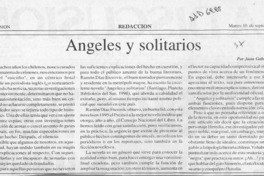 Angeles y solitarios  [artículo] Juan Gabriel Araya G.