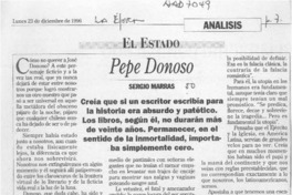 Pepe Donoso  [artículo] Sergio Marras.