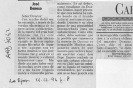 José Donoso  [artículo] Héctor Magaña.
