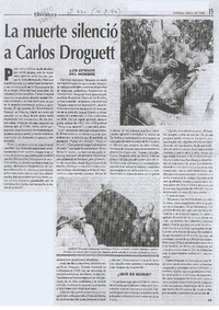 La Muerte silenció a Carlos Droguett