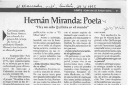 Hernán Miranda, poeta  [artículo].