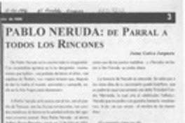 Pablo Neruda, de Parral a todos los rincones