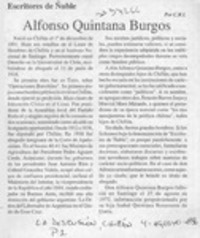 Alfonso Quintana Burgos  [artículo] C. R. I.