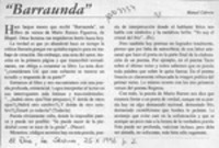 "Barraunda"  [artículo] Manuel Cabrera.
