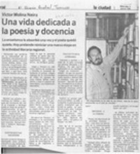Víctor Molina Neira  [artículo] Carlos René Ibacache.