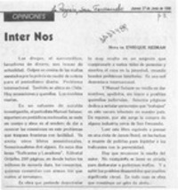 Inter nos  [artículo] Enrique Neiman.
