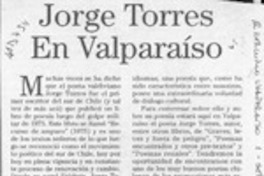 Jorge Torres en Vaparaíso  [artículo] Marcelo Pellegrini.