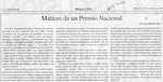 Matices de un Premio Nacional  [artículo] Luis Merino Reyes.