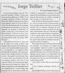 Jorge Teillier  [artículo] Juan Gabriel Araya G.