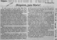 Réquiem, para Mario!  [artículo] Abelardo Troy.