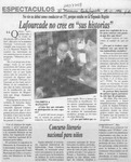 Lafourcade no cree en sus "historias"  [artículo].