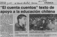 "El Cuenta cuentos" texto de apoyo a la educación chilena  [artículo].