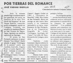 Por tierras del romance  [artículo] Antonio Cárdenas Tabies.