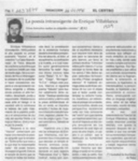 La poesía intransigente de Enrique Villablanca  [artículo] Bernardo González KL