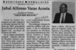 Jubal Alfonso Varas Acosta  [artículo] Carlos René Ibacache I.