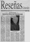 Sesenta años de dramaturgia  [artículo] Jaime González Avaria.