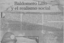 Baldomero Lillo y el realismo social  [artículo] Lautaro Robles.