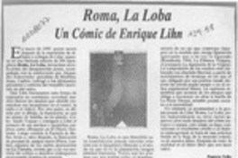 Roma, la Loba, un cómic de Enrique Lihn  [artículo] Patricio Tello.