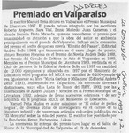 Premiado en Valparaíso  [artículo].