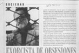Exorcista de obsesiones  [artículo] Carmen Rodríguez.
