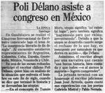 Poli Délano asiste a congreso en México