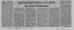 Aproximaciones a la obra de José Donoso  [artículo] Hugo Rolando Cortés.